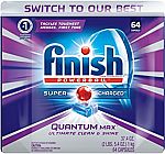 64-Count Finish Quantum Max Powerball Dishwasher Detergent Tablets $7.89 (Prime Members)