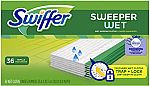 36-Ct Swiffer Sweeper Wet Mopping Pad Refills $7.90 (Amazon Prime)