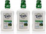 3-Count Tom's Long Lasting Wicked Fresh Mouthwash 16oz $9.56