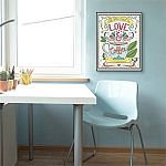 2-Pack Mainstays 13x10 Color Your Own Wall Art, Frame Included, Love & Coffee $3 (Save 90%)
