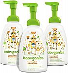 3-pack Babyganics Foaming Dish and Bottle Soap 16oz $8.98