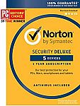 Norton Security Deluxe 5 Device [Key Card] $19.99