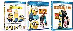 Despicable Me + Despicable Me 2 + Minions (Blu-Ray/DVD/Digital HD) $5.49  (Org $37.47)