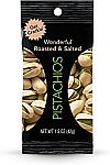 24 Pack Wonderful Pistachios Roasted and Salted Pistachios (1.5 Ounce each) $13