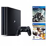 Playstation 4 Pro 1TB Console + Destiny 2 + Overwatch $399.99