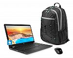 HP 15.6" Touchscreen Laptop (AMD A12-9720P 8GB 1TB DVDRW W10) Backpack Bundle $349.99