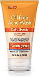 Neutrogena Oil-Free Acne Face Wash Daily Scrub With Salicylic Acid, 4.2 Fl. Oz $1.96