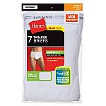 7Pk Hanes Men's TAGLESS No Ride Up Briefs w/Comfort Flex Waistband Underwear $7.99