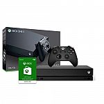 1TB Microsoft Xbox One X Console + $50 Xbox Gift Card d $450