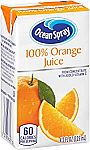 40-count Ocean Spray 100% Orange Juice, 4.2 Ounce Juice Box $8.31 or Less