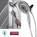 Delta In2ition 5-Function Handheld 2-in-1 Dual Shower Head (Chrome) $30 (org $100) + Free Shipping
