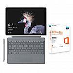 Surface Pro i5 8GB 128GB & Platinum Type Cover + Surface Pen + Office 365 Bundle $799