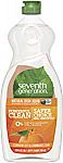 2x Pack of 6 Seventh Generation Dish Liquid Soap, Clementine Zest & Lemongrass Scent, 25 oz (12 count) $10.78