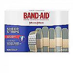 100-Count Band-Aid Brand Sheer Bandages (3/4" x 3") $2.60