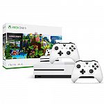 Xbox One S 1TB Minecraft Bundle + Extra Xbox Wireless Controller $274.99