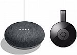 Google Home Mini (Charcoal) + Chromecast Video $74