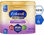 6-Pack Enfamil NeuroPro Gentlease Infant Formula - 20 oz Reusable Powder  Tub $94.55