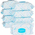 Amazon Elements Baby Wipes, Unscented, 720 Count Flip-Top Packs $11.47