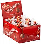 60-Count Lindt Lindor Milk Chocolate or Dark Chocolate Truffles $9.52 and more