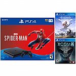 PlayStation 4 Slim 1TB Marvel's Spider-Man + Horizon Zero Dawn + XCOM 2 $221
