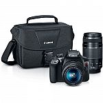 Canon EOS Rebel T6 DSLR Camera with 18-55mm and 75-300mm Lenses Kit $399 + $120 Kohl's cash