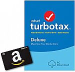  free $10 Amazon Gift Card with TurboTax 2018 (from 39.99)