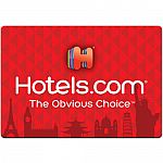 Hotels.com $50 Gift Card (Email Delivery) $40