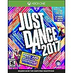 Ubisoft Just Dance 2017 Xbox One $8, Hasbro Family Fun Pack Conquest $10 and more