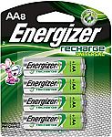 8-Count Energizer NiMH AA Rechargeable 2000 mAh Batteries $12.25