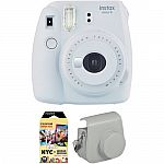 FUJIFILM INSTAX Mini 9 Instant Film Camera with Instant Film and Case Kit $52.95