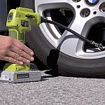 Sun Joe AIRJ24C Cordless Air Compressor with Nozzle Adapters 24V 2.0 Ah (New Other) $34.99