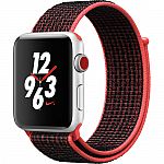Nike+ Series 3 42mm (Silver Aluminum, Crimson/Black) $284 and more