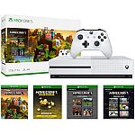 Microsoft Xbox One S 1TB Gaming System and Minecraft Creators Bundle $188