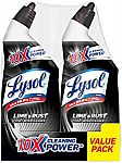 Lysol Lime &.Rust remover toilet bowl cleaner - 2 pack $3.79