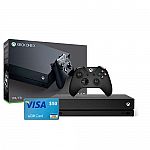 Xbox One X 1TB Console with $50 VISA Gift Card $460