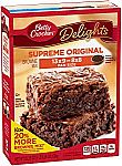 8-pack Betty Crocker Delights, Supreme Original Brownie Mix, 22.25 Oz Box $9.05
