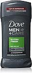 4-Count of 2.7-oz Dove Men+Care Antiperspirant Deodorant Stick (Extra Fresh) $9.72 and More