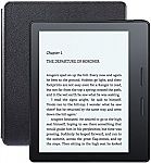 Kindle Oasis (2016) Wi-Fi E-Reader with Leather Charging Cover (Includes Special Offers) $180