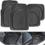 MotorTrend FlexTough Heavy-Duty Rubber Floor Mats (All Weather) $13.55, Car Trunk Organizer - Storage with Straps $17