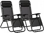 2x Zero Gravity Chairs Lounge Patio Chairs $40 (Various Colors)