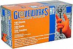 100-Count Gloveworks HD Orange Nitrile Gloves (8mil) $7.83 (Medium, Large, XL)