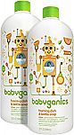 Babyganics Foaming Dish and Bottle Soap Refill, Citrus, 32oz Bottle (Pack of 2) $8.66