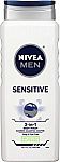 NIVEA Men Sensitive 3-in-1 Body Wash 16.9 Fl Oz (Pack of 3) $7.82