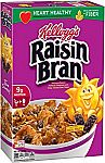 3x Kellogg's Raisin Bran Breakfast Cereal, 18.7 Ounce Box $4.50