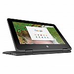 HP 11.6" Chromebook x360 Touch Laptop (N3350 4GB 16GB ChromeOS) $140 (Manufacturer Refurbished)
