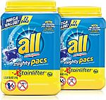 144-Count all Mighty Pacs Laundry Detergent (Stainlifter) $13.46 or Less
