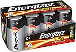 Energizer D Cell Batteries, Max Alkaline (8 Count) $5.35 (w/ Subscribe)