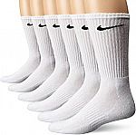 NIKE Performance Cushion Crew Socks with Band (6 Pairs) $11.99