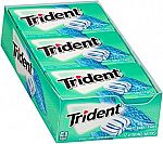 12-Pk Trident Sugar Free Gum, Minty Sweet Twist, 14 Count $5.82