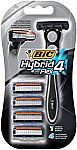 BIC Hybrid 4 Flex Men's Disposable Razor (1 Handle, 4 Cartridges) $2.67 or Less